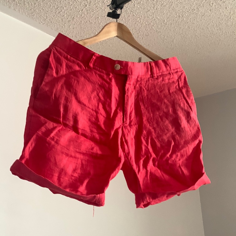H&M premium cotton linen shorts 33